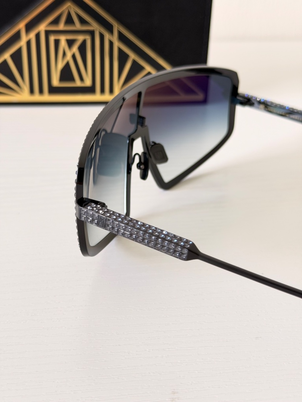 New Anna Karin Karlsson Sunglasses Black Shady Luv 2.0 Limited Edition Authentic - Picture 8 of 11